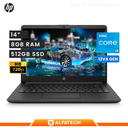 LAPTOP HP 240 G9 INTEL CORE I5 1235U 8GB RAM 512GB SSD 14 HD LED