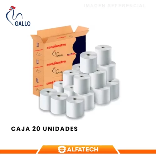 CONTOMETRO TERMICO GALLO PAPEL TERMICO 80MM X 83MT 48GR