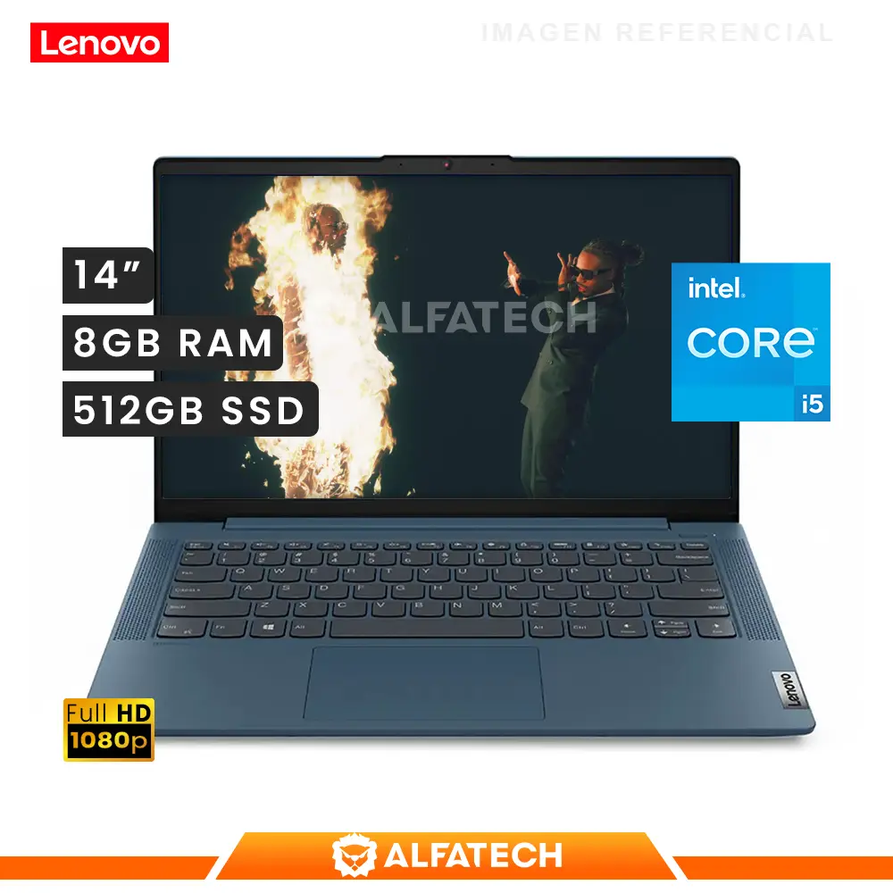 LAPTOP LENOVO IDEAPAD 5 14ITL05 INTEL CORE I5 1135G7 8GB RAM 512GB SSD 14 FHD