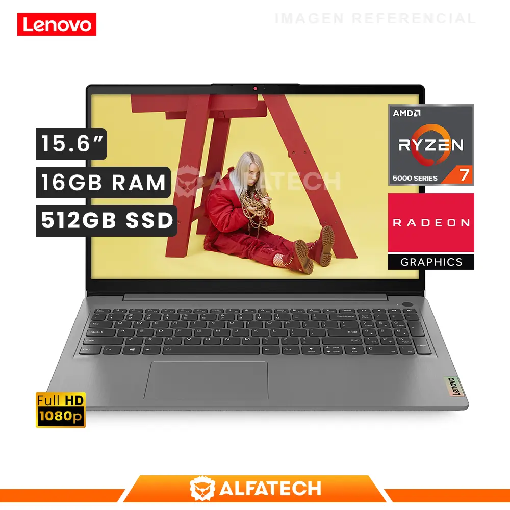 LENOVO IDEAPAD 3 15ALC6 AMD R7 5700U 16GB RAM 512GB SSD 15.6 FHD(82KU0263LM)