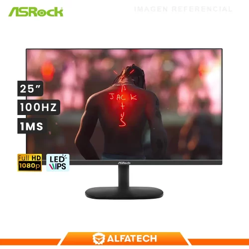 MONITOR ASROCK CL25FF FHD IPS GAMING 1MS 100HZ SRGB 99%