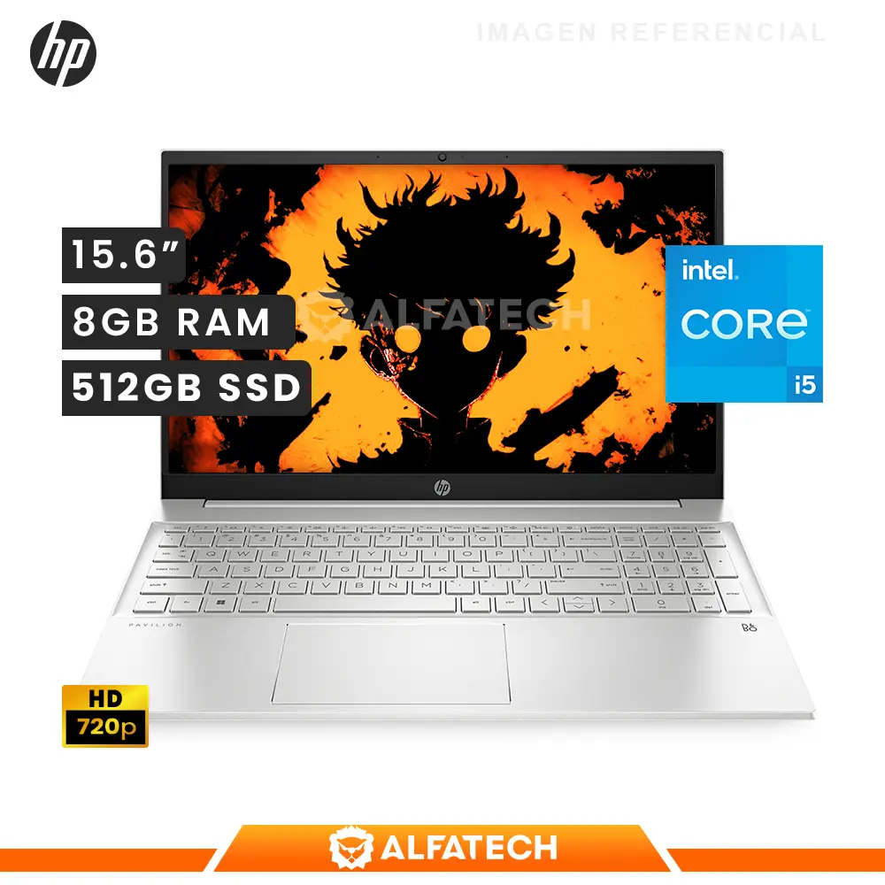LAPTOP HP PAVILION 15-EG0528LA INTEL CORE I5 1135G7 8GB RAM 512GB SSD 15.6 HD LED (84A51LA#ABM)