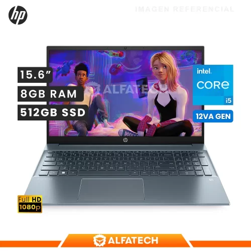 LAPTOP HP PAVILION 15-EG2502LA INTEL CORE I5 1235U 8GB RAM 512GB SSD 15.6 FHD (91S35LA#ABM)