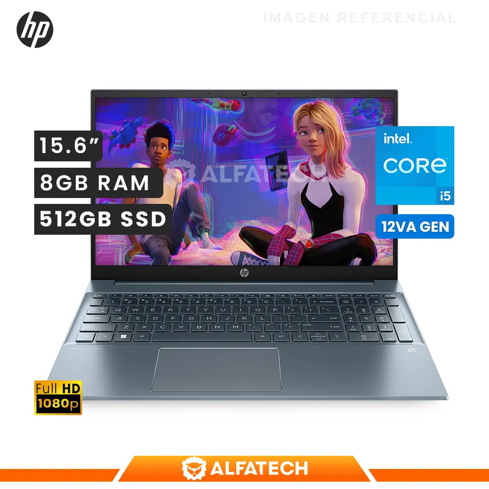 LAPTOP HP PAVILION 15-EG2502LA INTEL CORE I5 1235U 8GB RAM 512GB SSD 15.6 FHD (91S35LA#ABM)