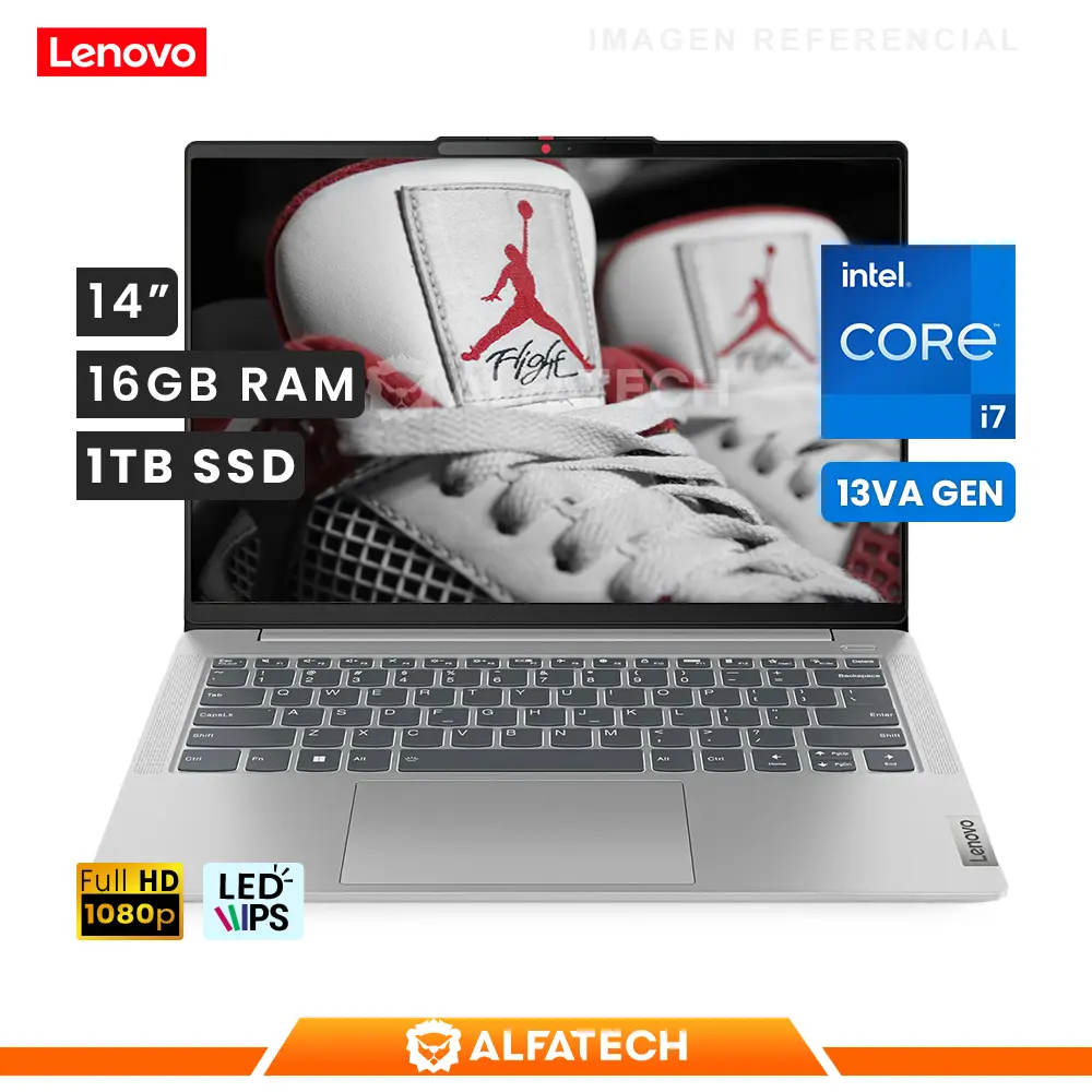 LAPTOP LENOVO IDEAPAD SLIM 14IRL8 INTEL CORE I7 13620H 16GB RAM 1TB SSD 14 WUXGA (82XD0049LM)