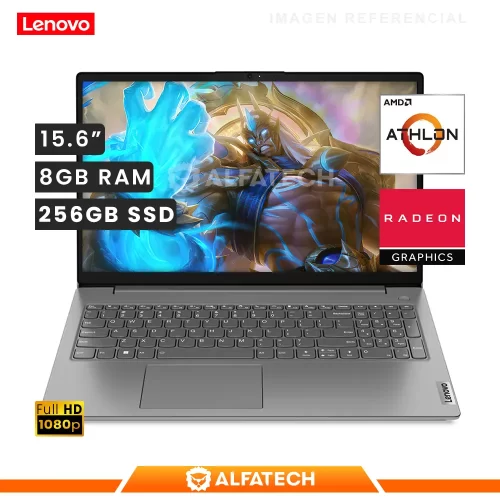 LAPTOP LENOVO V15 G4 AMN AMD ATHLOM SILVER 7120U 8GB RAM 256GB SSD 15.6 FHD (82YU00X5LM)
