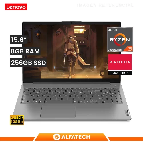 LAPTOP LENOVO V15 G4 AMN AMD RYZEN 3 7320U 8GB RAM 256GB SSD 15.6 FHD (82YU00X4LM)