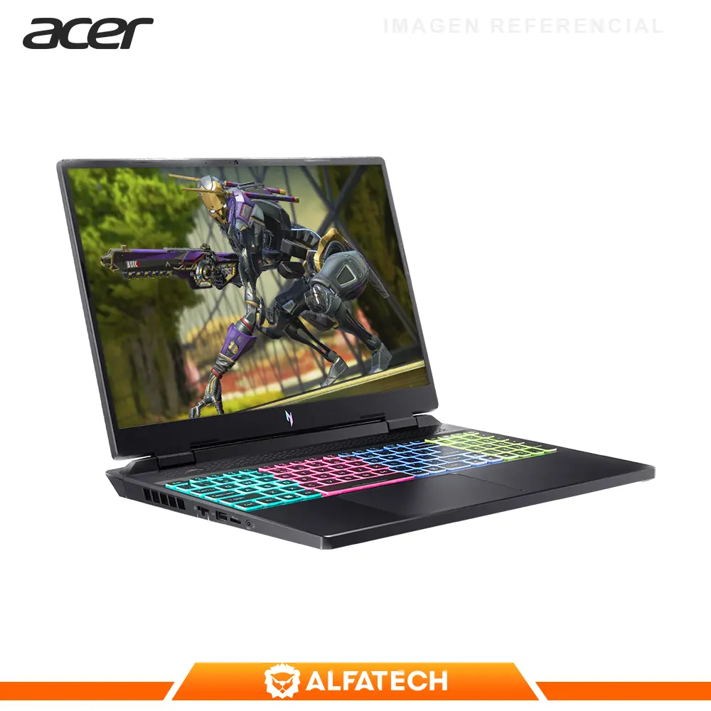 LAPTOP ACER NITRO 16 AN16-51-54NQ INTEL CORE I5 13500H 8GB RAM 512GB SSD RTX 4050 6GB 16 WUXGA 165HZ (NH.QJMAL.00B) - Imagen 2