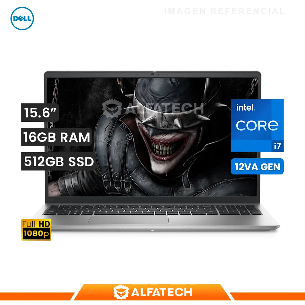 LAPTOP DELL INSPIRON 15 3520 INTEL CORE I7 1255U 16GB RAM 512GB SSD 15.6 FHD (PVCCY)